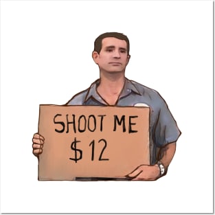 Shoot me meme 12$ Posters and Art